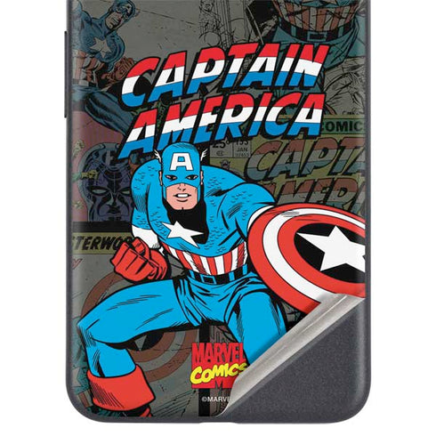 Marvel Classic Comics Captain America Vintage Google Pixel 5 Skin